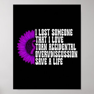 Affiche Ruban Violet de Sensibilisation au Surdosage de Dr