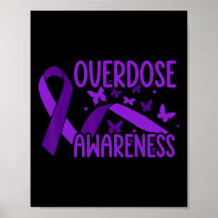 Affiche Ruban Violet de Sensibilisation au Surdosage Dépen
