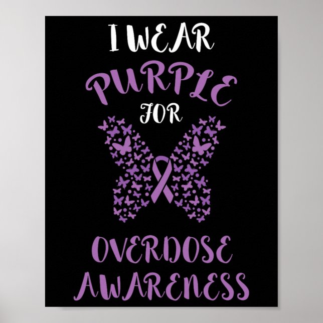Affiche Ruban Violet de Sensibilisation au Surdosage Sensi (Devant)