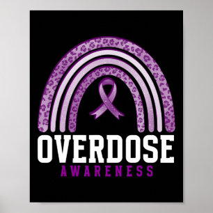 Affiche Ruban Violet de Sensibilisation au Surdosage Toxic