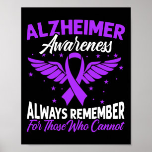 Affiche Ruban Violet de Sensibilisation Heimerheimer