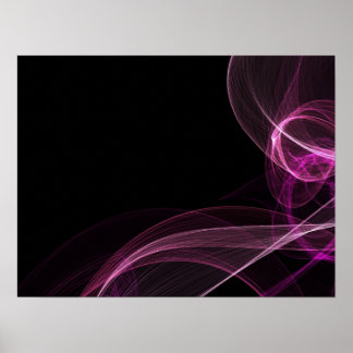 Affiche Rubans colorés - Rose