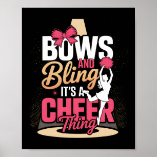 Affiche Rubans et strass, c'est une chose de cheerleading