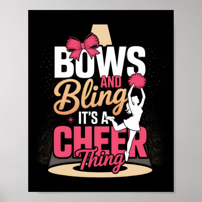 Affiche Rubans et strass, c'est une chose de cheerleading  (Devant)
