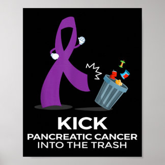 Affiche Rubans violets pour la sensibilisation au cancer d