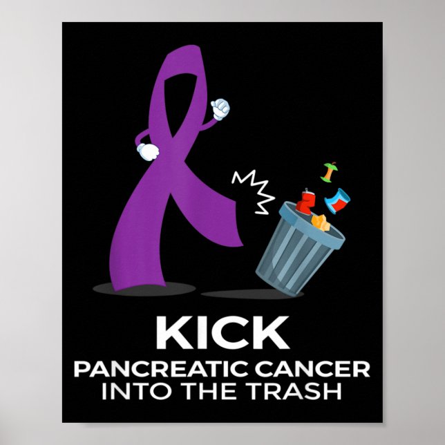 Affiche Rubans violets pour la sensibilisation au cancer d (Devant)