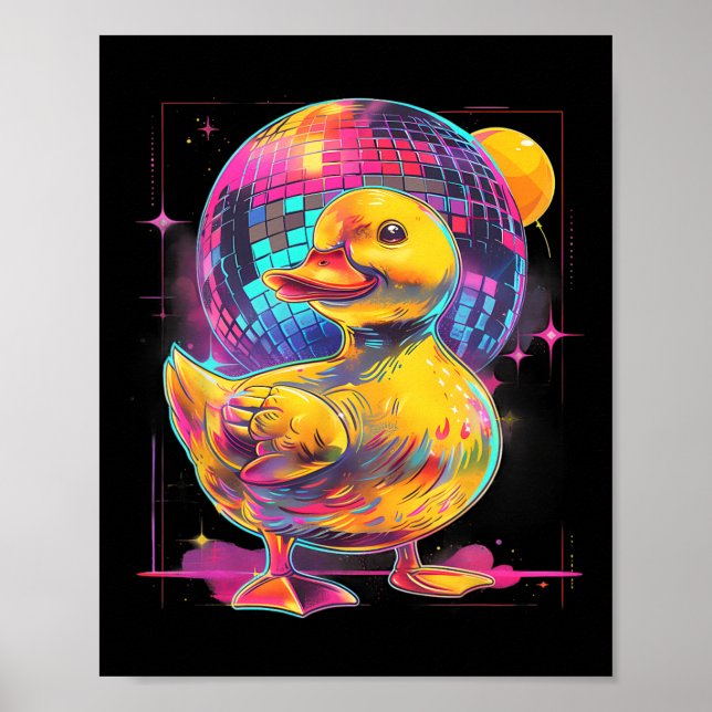 Affiche Rubber Duck Disco Musique Danse Rubber Duckie Disq (Devant)