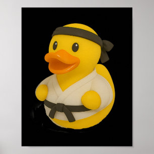 Affiche Rubber Duck Karate Duckie Hommes Femmes Enfants