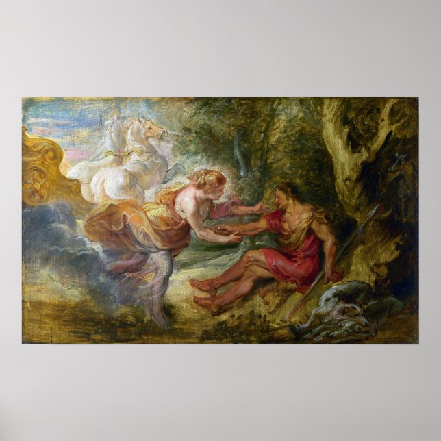 Affiche Rubens - Aurore enlevant Céphale (Devant)
