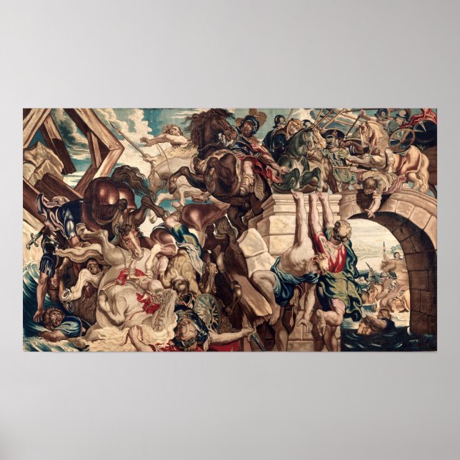 Affiche Rubens - Bataille du pont Milvius (Devant)