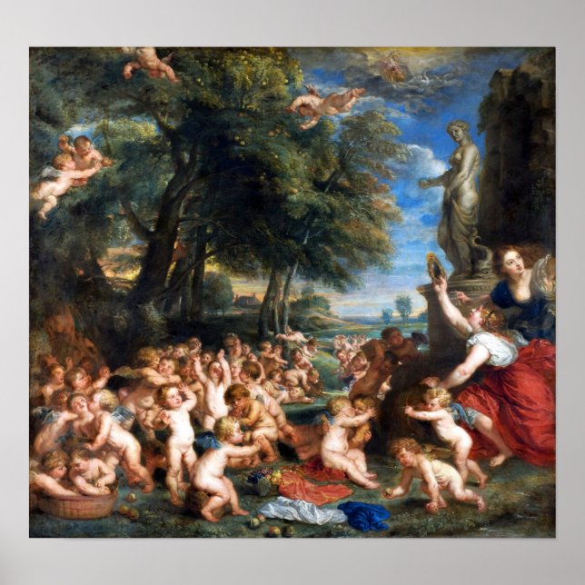 Affiche Rubens - Culte de Vénus (Devant)