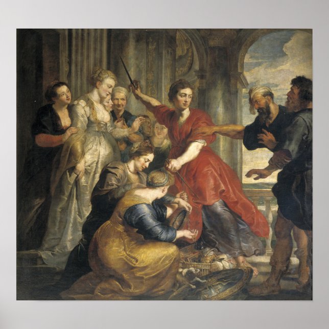 Affiche Rubens - Découverte d'Achille. Ulysse, Diomède. (Devant)