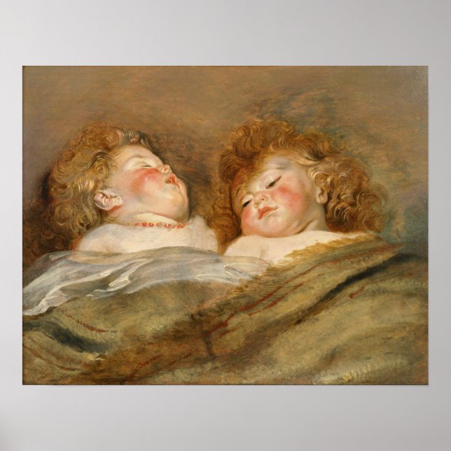Affiche Rubens - Deux enfants qui dorment (Devant)