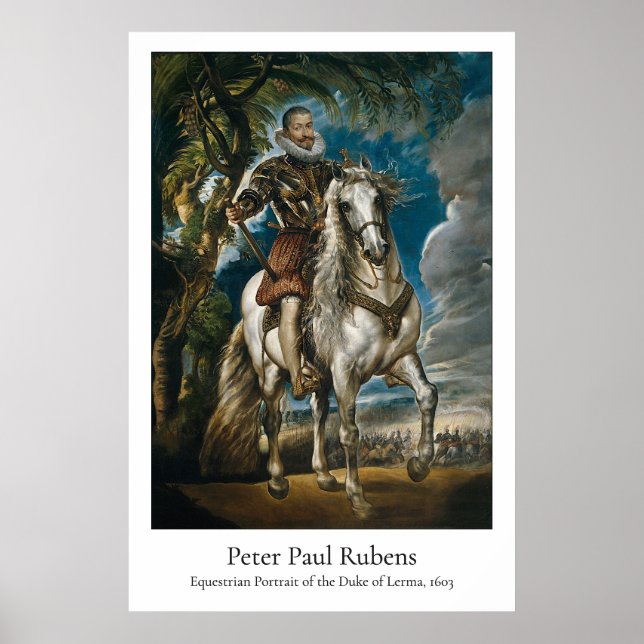 Affiche Rubens – Equestrian Portrait of the Duke of Lerma (Devant)