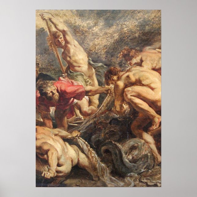 Affiche Rubens - La Brouille Miraculeuse des Poissons (Devant)