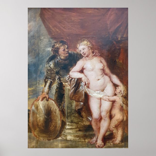 Affiche Rubens - Mars, Vénus & Cupid (Devant)