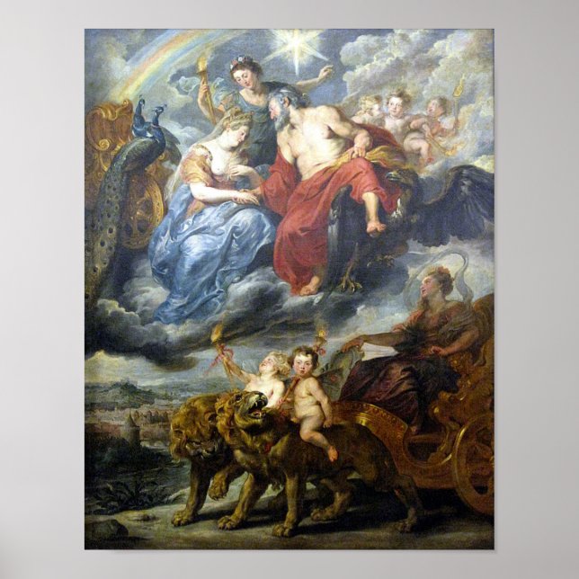 Affiche Rubens - Roi & Marie de Médicis à Lyon (Devant)