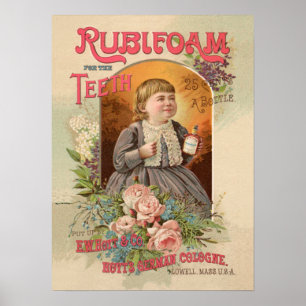 Affiche Rubifoam pour les dents