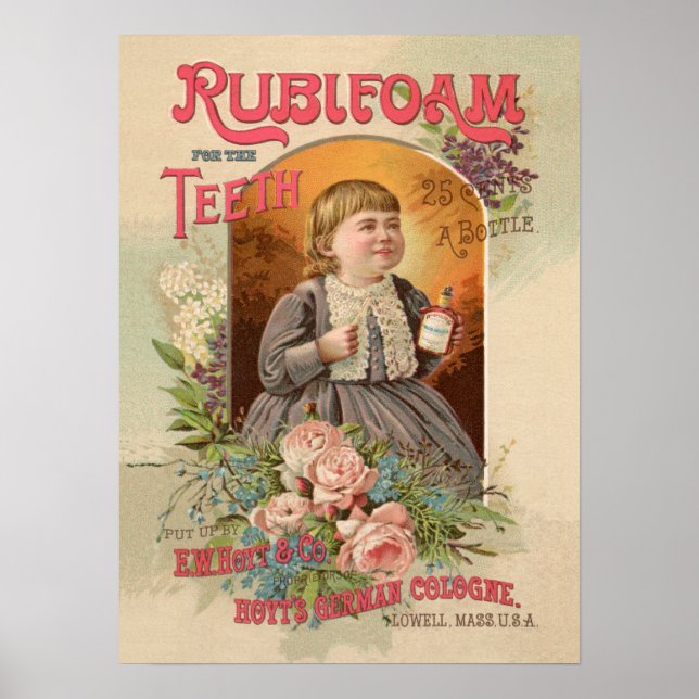 Affiche Rubifoam pour les dents (Devant)