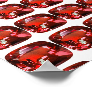 Affiche Ruby Gemstone Red