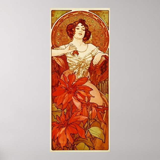 Affiche Ruby Illustration d'Alphonse Mucha (Devant)