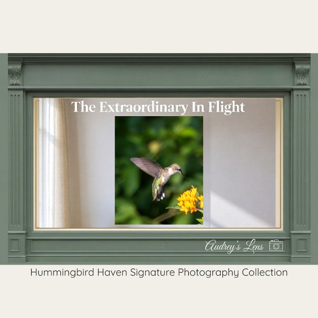 Affiche Ruby-Throated Hummingbird Fine Art Photography  (Créateur téléchargé)