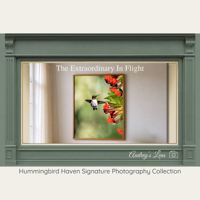 Affiche Ruby-Throated Hummingbird Fine Art Photography  (Créateur téléchargé)