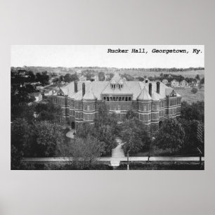 Affiche Rucker Hall, université de Georgetown, Kentucky