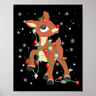 Affiche Rudolph Le Renne Rouge Pour Enfants Et Noël