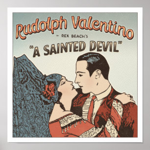 Affiche Rudolph Valentino - Un diable saint