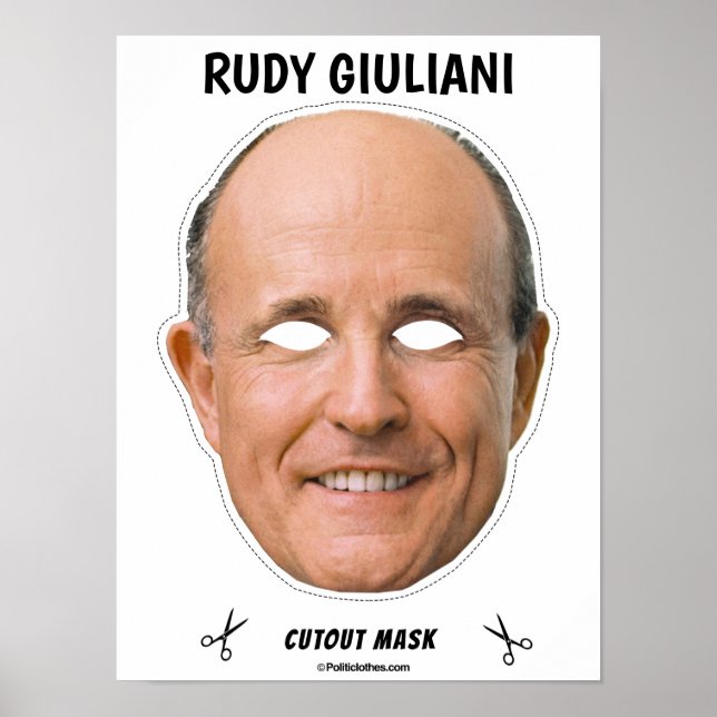Affiche RUDY GIULIANI Masque d'Halloween (Devant)
