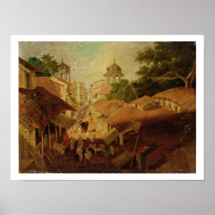 Affiche Rue à Patna, c.1825 (huile sur toile)