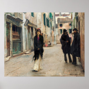 Affiche Rue à Venise (1882) par John Singer Sargent