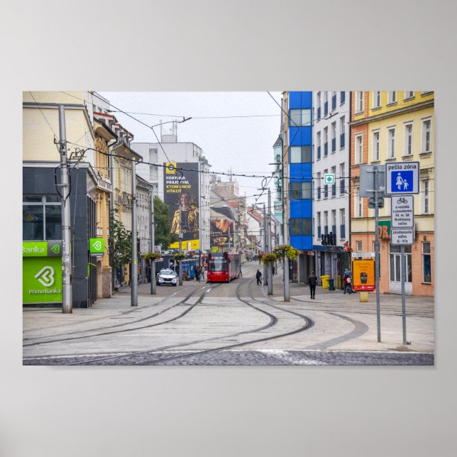Affiche Rue Bratislava moderne, Slovaquie (Devant)