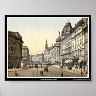 Affiche Rue d'anneau, Budapest, Hongrie