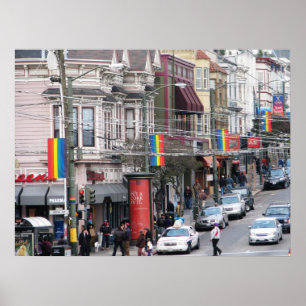 Affiche Rue de Castro - San Francisco, la Californie