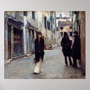 Affiche Rue de John Singer Sargent à Venise
