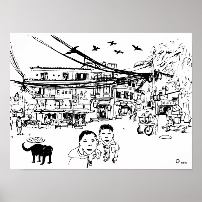 Affiche Rue de Katmandou (Devant)