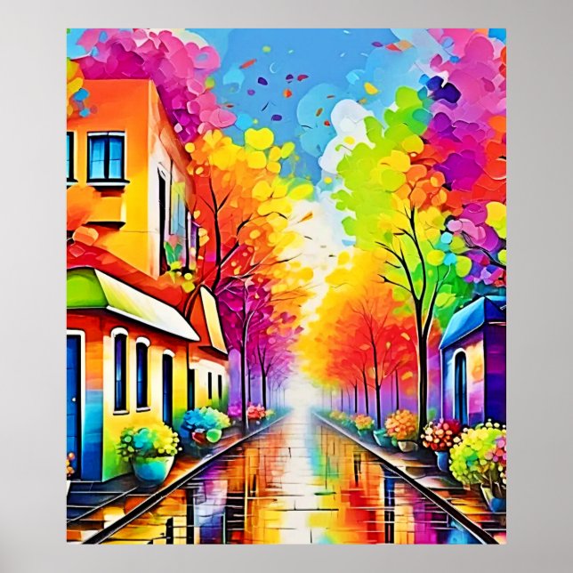 Affiche Rue de l'Arc-en-Ciel : Ville Vive (Devant)
