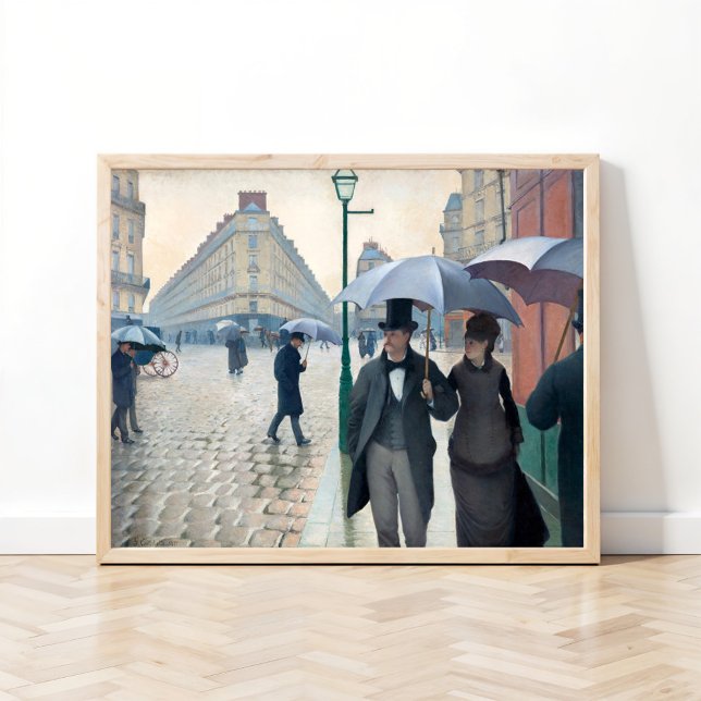 Affiche Rue de Paris; Temps de pluie de Gustave Caillebott (Créateur téléchargé)