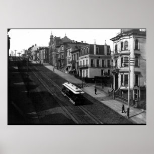 Affiche Rue de San Francisco avec Cable Car 1901