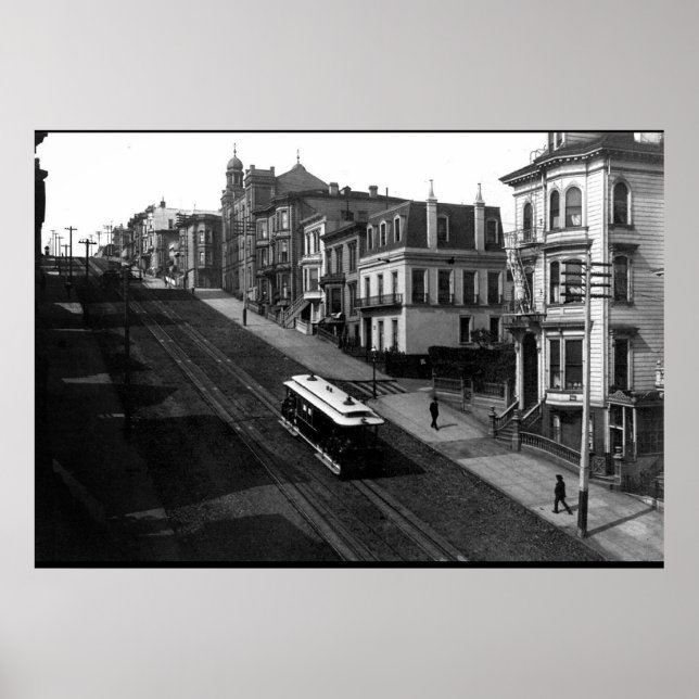 Affiche Rue de San Francisco avec Cable Car 1901 (Devant)
