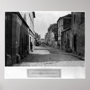 Affiche Rue des Anglaises, from rue de Lourcine, Paris