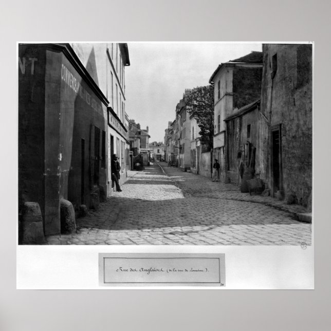 Affiche Rue des Anglaises, from rue de Lourcine, Paris (Devant)