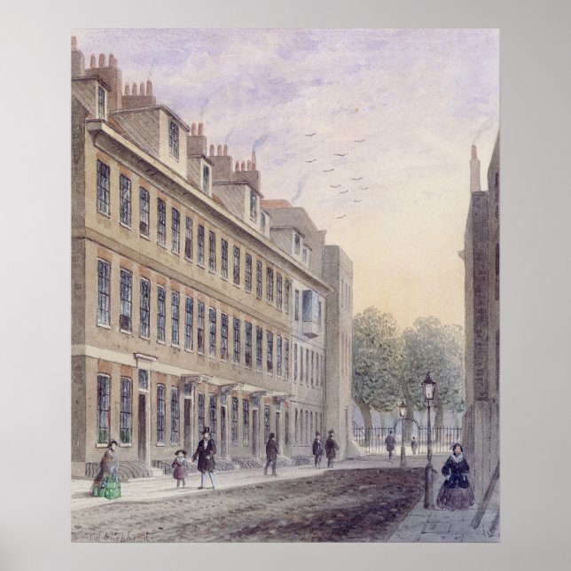 Affiche Rue Fludyer en regard du Parlement (Devant)