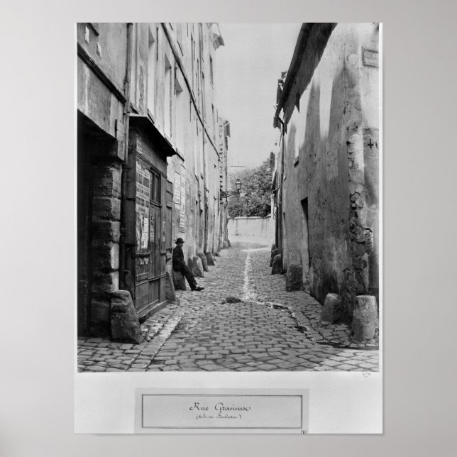 Affiche Rue Gracieuse, de la rue Daubenton, Paris (Devant)