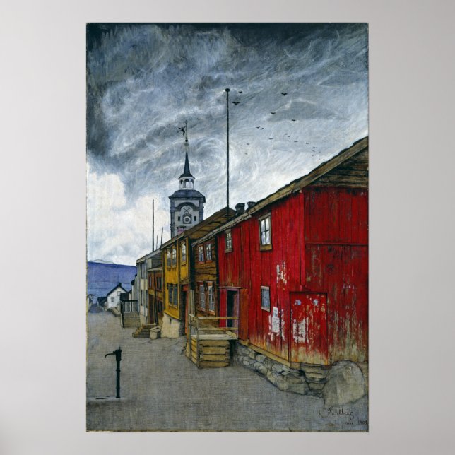 Affiche Rue Harald Sohlberg à Røros (Devant)
