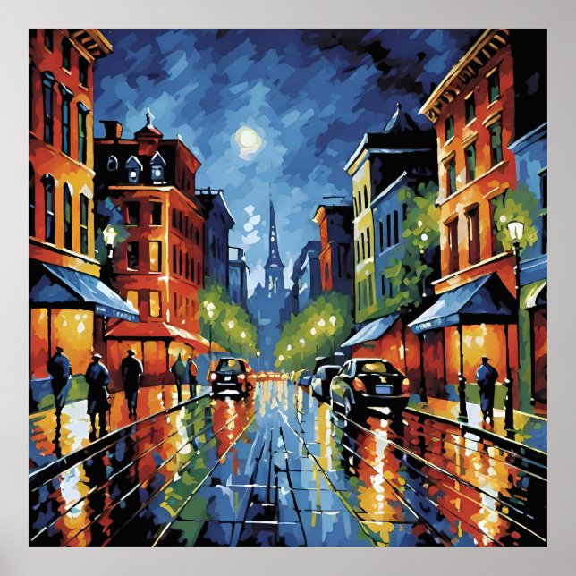 Affiche Rue Moonlit City (Devant)