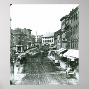 Affiche Rue moyenne de Portland, Maine semblant