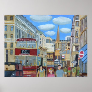 Affiche rue Oxford Londres
